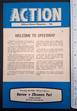 Rare 1972 Barrow Speedway Dirt Track Motorcycle Racing Program England 11 p.