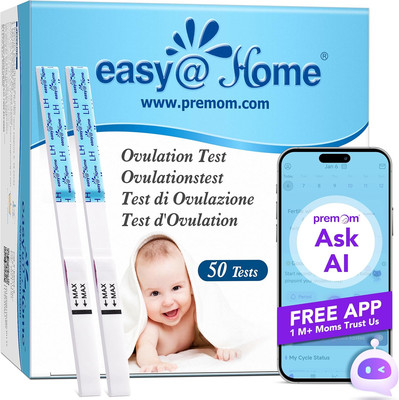 Easy@Home Kinderwunsch 50 x Ovulationstest Fruchtbarkeitstests für Eisprung ? 