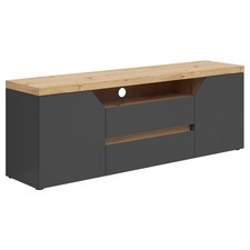 Lowboard - graphit - Artisan Eiche - Softclose - 160 cm Fernsehschrank TV-Board