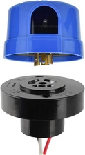 Photocell Sensor with Base, Auto On Off Photo Control & IP65 Black,Blue 