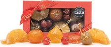 Walnut Tree Medium Glaced Fruits Luxury Gift Box with Candied Apricot, Apples, 