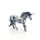 6 oz Gold Spartan 999+ Pure Silver Unicorn Statue – Luxury Collectible Gift