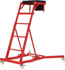 400lbs Topside Creeper 49-69 Adjustable Height Engine Movable Ladder