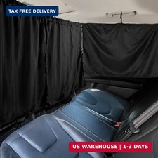 PAMASE Set of 3 Car Window Shades - 95 Light Blocking Sunshades, 1 Privacy Divi