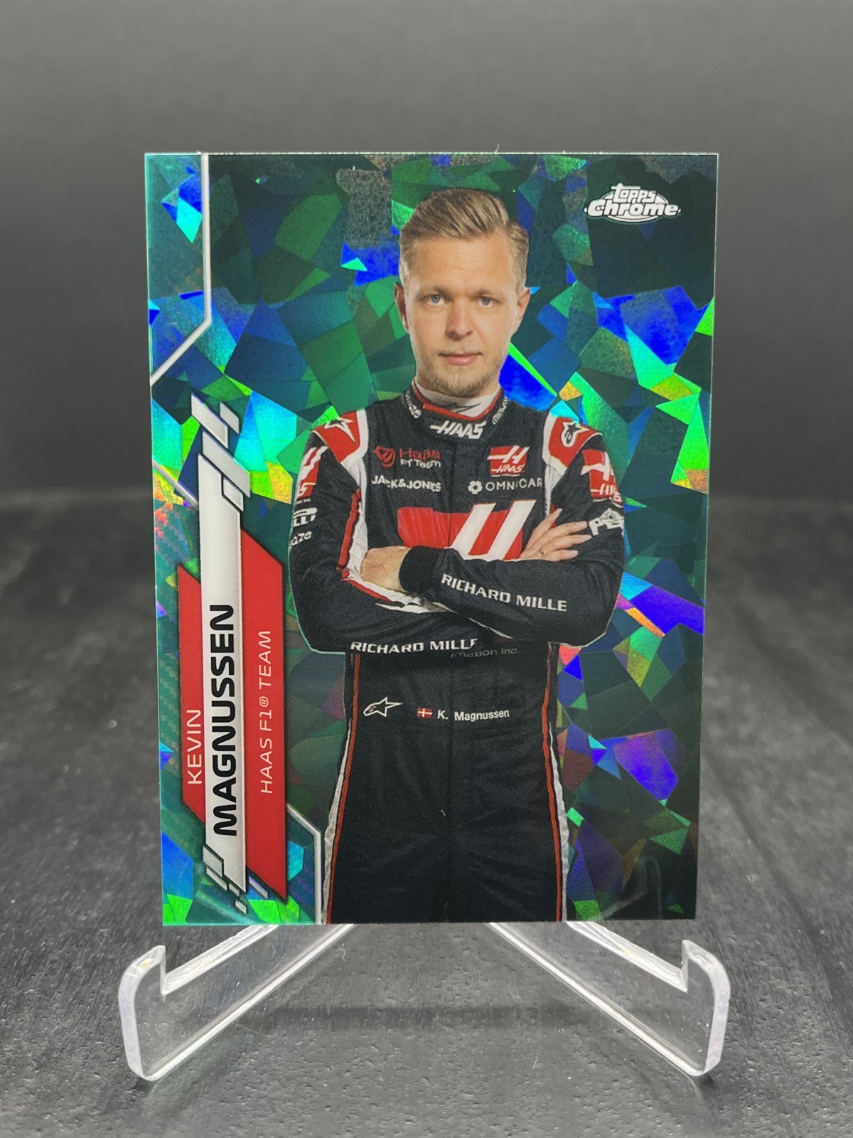 2020 Topps Chrome Sapphire Formula 1 F1 Kevin Magnussen Portrait Aqua 47/99 #18