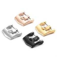 High Quality Solid Stainless Steel Pin Buckle Thicked Watch Clasp 18mm for Omega