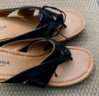 Arizona Jean Co New Black Wedge Thong Slip On Sandals Women Size 8 Only One Pair — photo 4