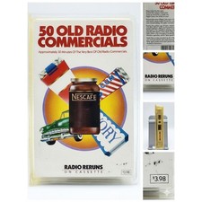 50 Old Time Radio Commercials Vintage Cassette Metacom Radio Reruns NOS
