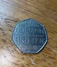 Benjamin Britten 50p Coin 2013