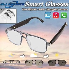 Smart Glasses BT Call Outdoor Sports Headphones AI Voice Navigation Photochromic