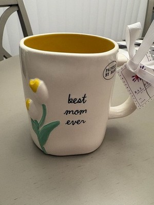 Rae Dunn Artisan Collection Best Mom Ever Floral Mug