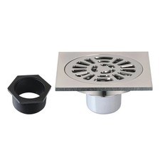 Kingston Brass BSF4267BN Watercourse 3-15/16" Square Shower Drain Brushed Nickel