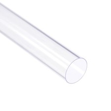 Clear Rigid PVC Pipe 29/32" ID x 1" x 1.3ft 0.04" Wall, Round Tube Tubing