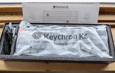 Keychron K6 Bluetooth Mechanical Keyboard RGB Aluminum Frame Blue Switch