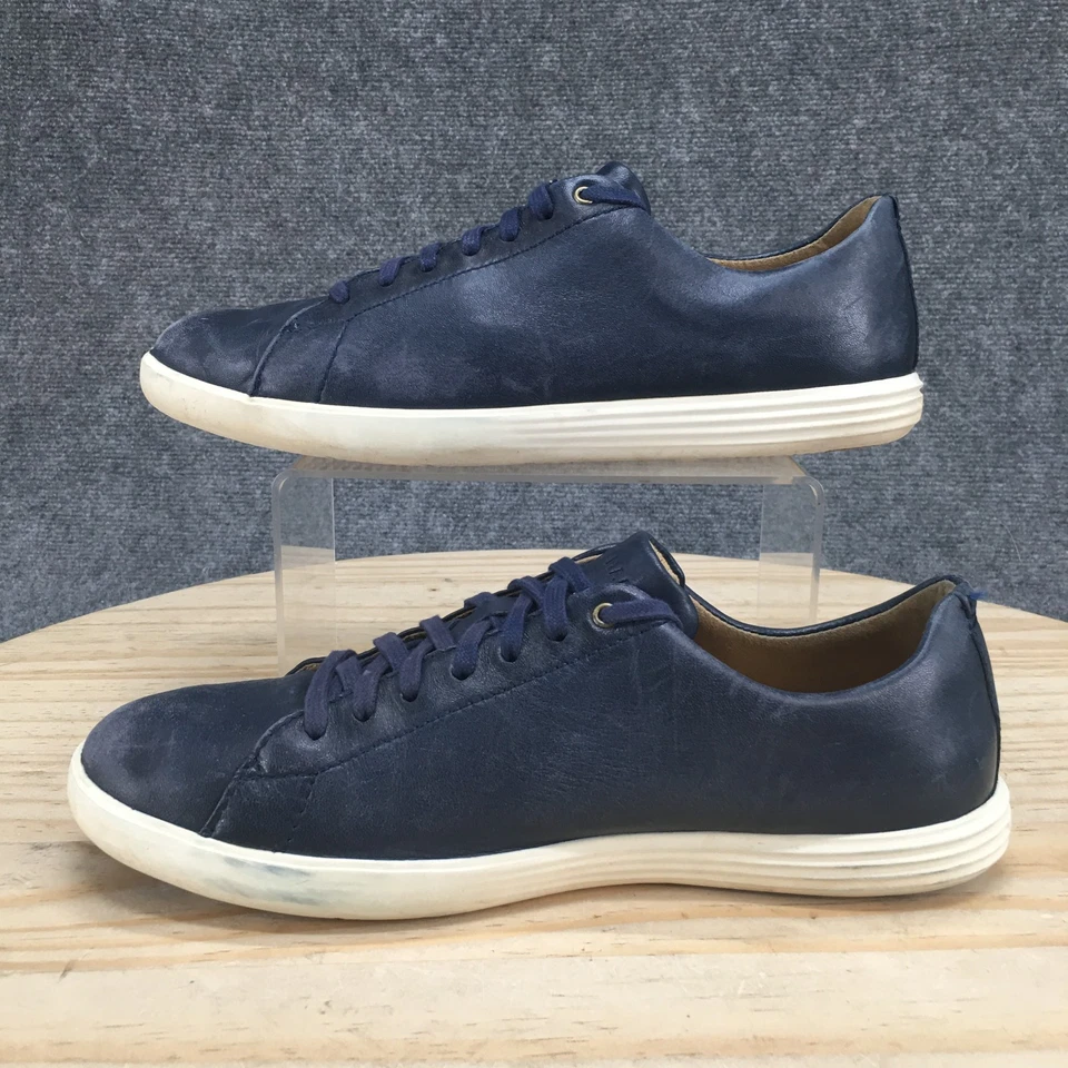 Cole Haan Shoes Mens 8.5 M Grand Crosscourt II Sneakers Navy Blue Leather Casual - Image 2 of 4
