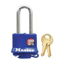 Master Lock 312Kalh Padlock, Keyed Alike, Long Shackle, Rectangular Steel Body,