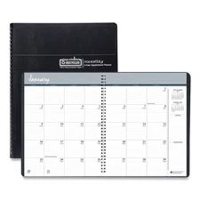 House of Doolittle 262002 Jan 2026-Dec 2027 Recycled Planner - Black Cover New