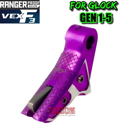 RANGER PROOF with Johnny GLOCK VEX F3 TRIGGER PURPLE v2 17 19 43x