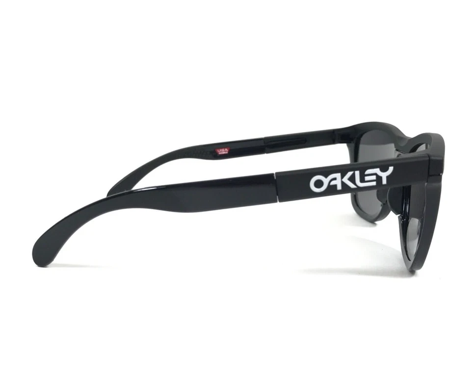 Oakley Sunglasses Frogskins Range OO9284-1155 Matte Black with Prizm Grey Lenses - Image 4 of 4