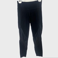 Athleta Mesh Leggings Size Small Black