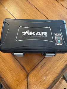 Xikar Cigar Travel Humidor Case Black 