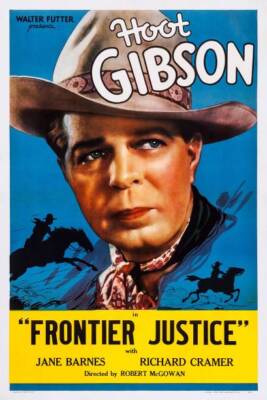 Frontier Justice poster Hoot Gibson 1936 Old Movie Photo