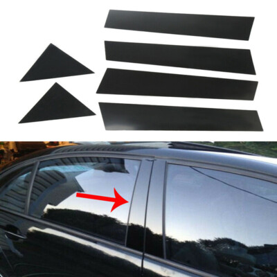Black Pillar Posts Fit 2005-2010 300C Chrysler & Dodge Magnum Set 6pc