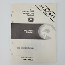 OEM John Deere 30-Inch Hydraulic Tiller 420 430 Tractors Owner Operators Manual