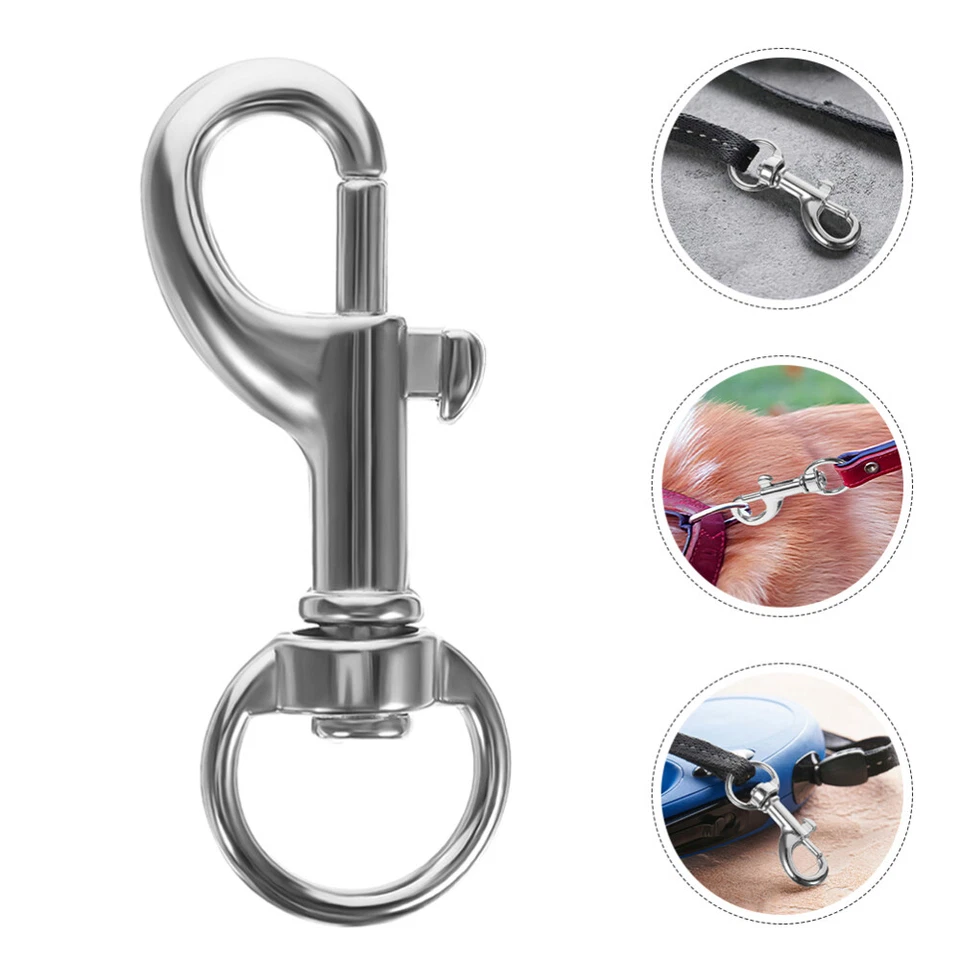 40 piezas Cierre de correa para perro Ganchos a presión Clips Correas para mascotas Hebilla de resorte para vincular mascotas Foto 4 de 4