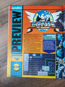 Mean Machines #8 Magazine - Sega UK - 1 of the 1st Sonic the Hedgehog Previews!