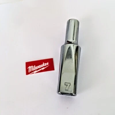 MILLWAUKEE Milwaukee 7 mm x 3/8 In. Dr 6-Point Deep Socket Free USA Shipping