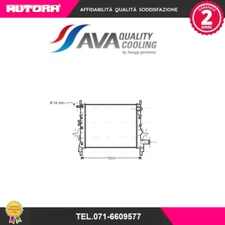 RTA2217 radiator, engine cooling (AVA BRAND)..