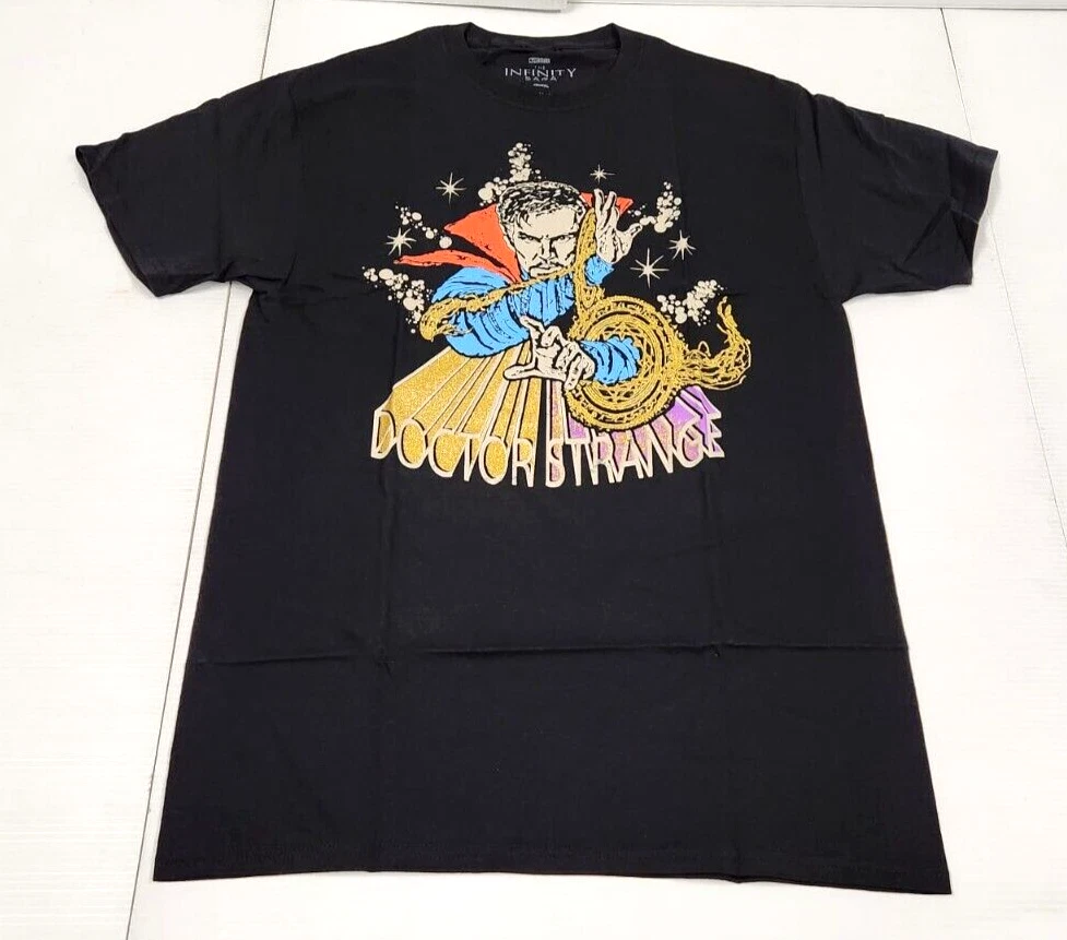 T-shirt Vintage Marvel Doctor Strange - Taille M, 100% Coton, Manches Courtes - Occasion Très Bon état