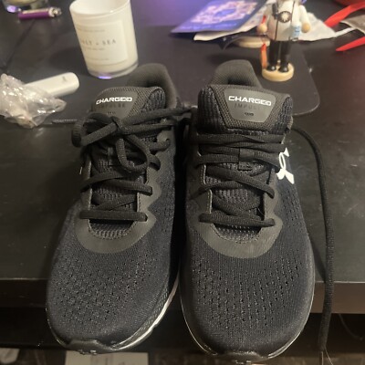 Under Armour 3021950-002 Charged Impulse Men's Black Sneaker Size 8.5