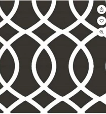 Black White Onyx Loopy Cotton Fabric  8 Yards Bolt