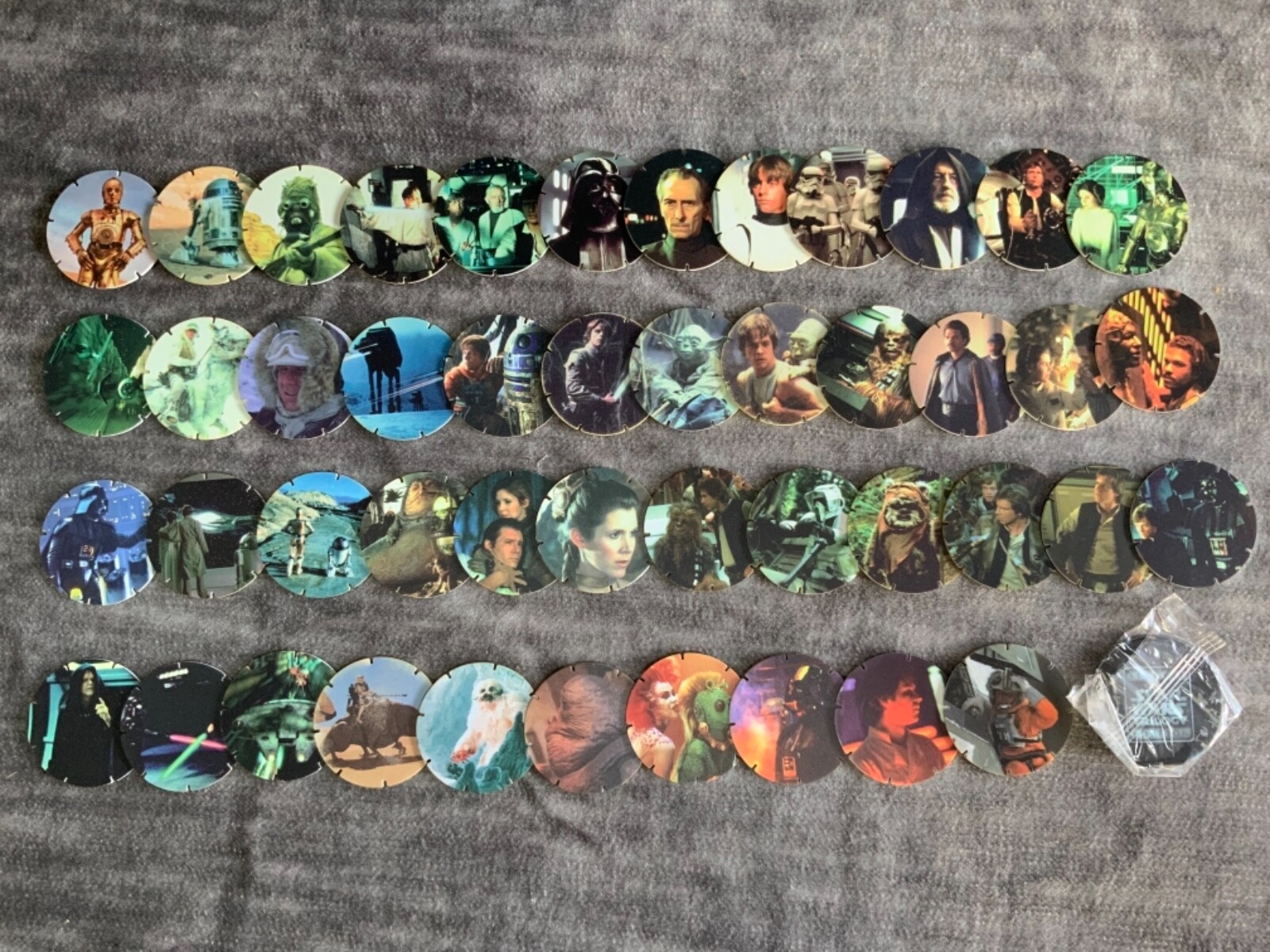 Star Wars Trilogy Tazos 1996 from Walkers Doritos crisps sold