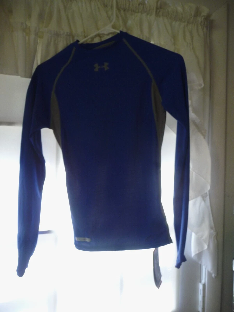 Under armour blue 2024 long sleeve shirt