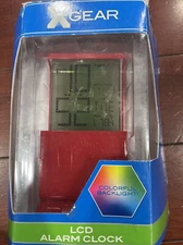 XGear Mobile Series  LCD Alarm Clock Colorful BackLight 41XG3063 Red Brand New