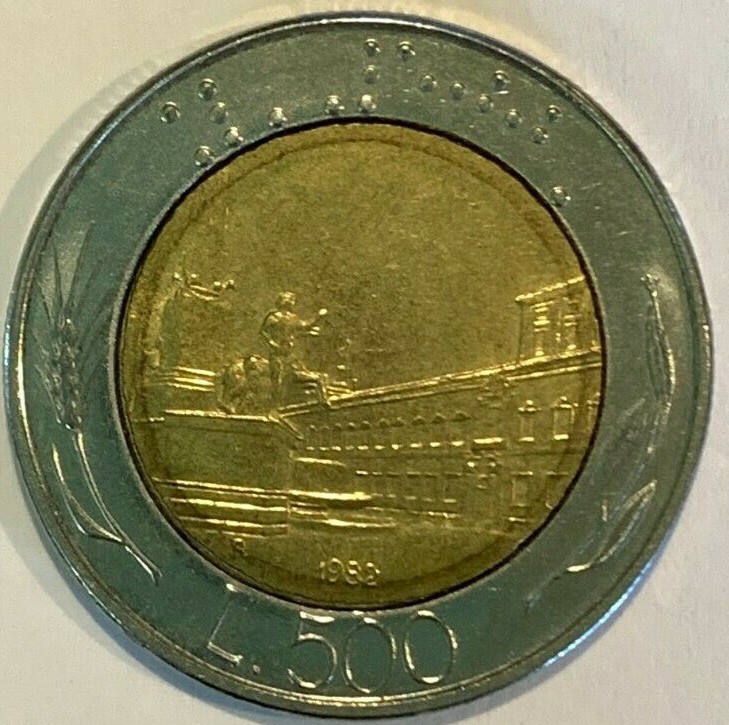 ITALIAN LIRA 1982 L 500 | eBay