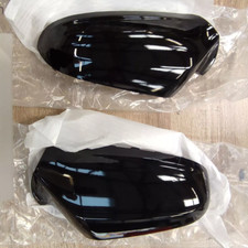 Left &Right Side Door Wing Mirror Cover Cap Black For VAUXHALL ASTRA H 04-2009