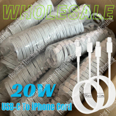 USB-C PD Fast Charger Cable Lot Cord Type USB C For iPhone14 13 12 11 Pro Max XR
