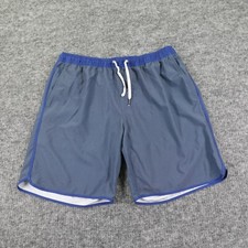 Fair Harbor Swim Trunks Men Extra Large Blue Short Lined 8'' Stretch Pool