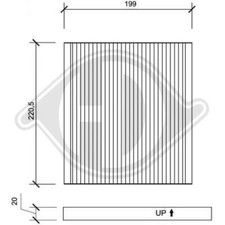 Filtre d'habitacle Toyota VERSO