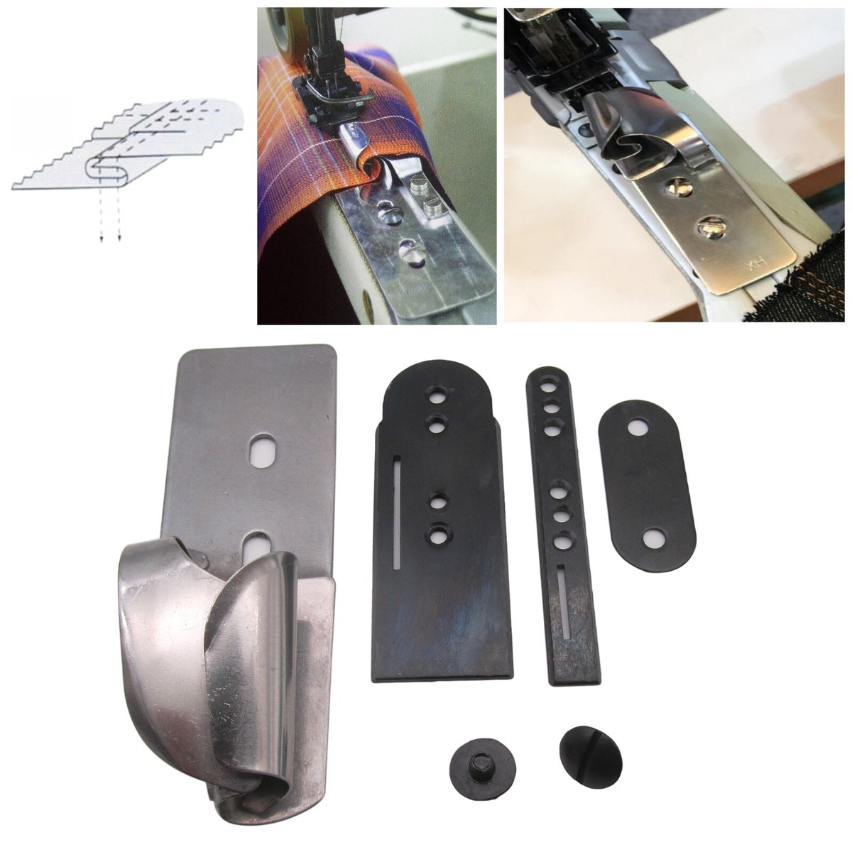 XH Lap Seam Folder FOR JUKI / UNION SPECIAL / KANSAI Chain