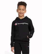 Youth Fleece Lined Champion Hoodie Blue Size L 14/16