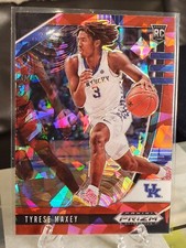 🏀Tyrese Maxey RC 2020-21 Red Cracked Ice Prizm Draft Picks 76ers Rookie #5🏀