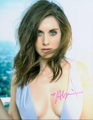 ALISON BRIE SIGNIERTES FOTO (1) HAT KLEINERE MARKIERUNG WEGEN BAND AUF FOTO SEXY GROSS
