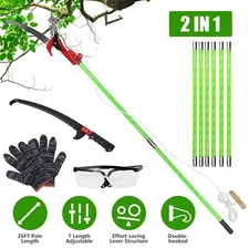 Extra Long Manual Pole Saw Extendable Tree Pruner Goggles Saw for High Branches