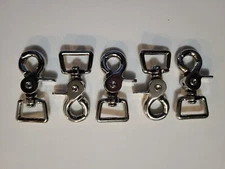 3/4" Zinc Die Cast Swivel Square Eye Trigger Snap (5 count) 2 3/8 long. SWL 80
