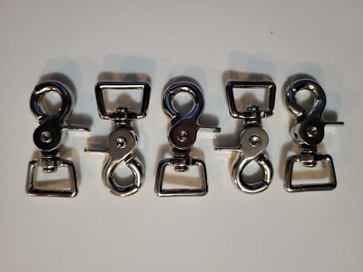 3/4'' Zinc Die Cast Swivel Square Eye Trigger Snap (5 count) 2 3/8 long. SWL 80